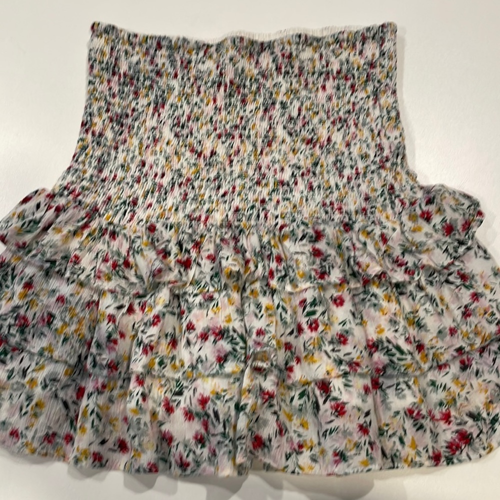 Falling Love multi colored Printed Ruffle Skirt